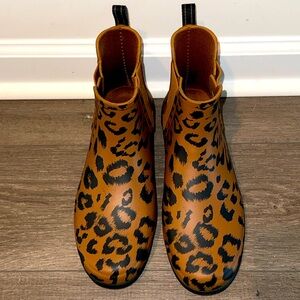 Hunter Chelsea Rain boot Leopard print